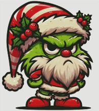 Load image into Gallery viewer, Grumpy Gnome with a Grinchy Grin (aka Grumpy McGee) by KayCeeS Designs