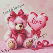 Load image into Gallery viewer, Pink Sweetheart Bear - by CarolB Designs