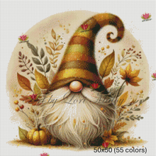 Load image into Gallery viewer, Autumn Gnome Charm by Lori Maloy