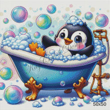 Load image into Gallery viewer, Bubbly Penguin Bathtime Bliss - KayCeeS Designs