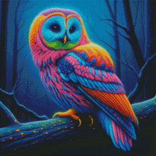 Load image into Gallery viewer, Neon Sentinel of the Night by KayCeeS Designs