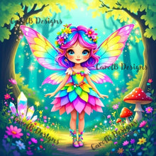 Load image into Gallery viewer, Colorful Garden Fairy - by CarolB Designs
