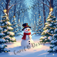 Load image into Gallery viewer, Frosty's Festive Glow - by CarolB Designs