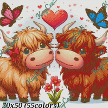 Load image into Gallery viewer, Highland Hearts by KayCeeS Designs