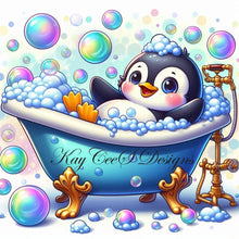 Load image into Gallery viewer, Bubbly Penguin Bathtime Bliss - KayCeeS Designs