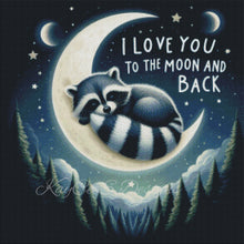 Load image into Gallery viewer, Love You To The Moon by KayCeeS Designs