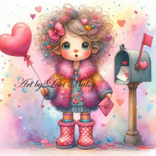 Load image into Gallery viewer, Valentine At The Mailbox - by Lori Maloy