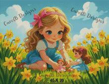 Load image into Gallery viewer, Daffodil Playtime by CarolB Designs
