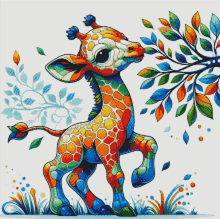 Load image into Gallery viewer, Celeste, the Kaleidoscope Giraffe
