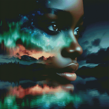 Load image into Gallery viewer, Cosmic Reflection – Northern Lights Within Her Soul
