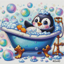 Load image into Gallery viewer, Bubbly Penguin Bathtime Bliss - KayCeeS Designs
