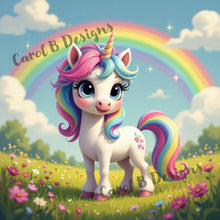 Load image into Gallery viewer, Little Rainbow Unicorn - by CarolB Designs
