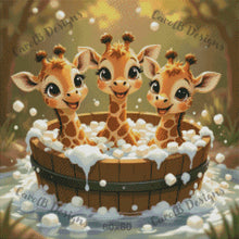 Load image into Gallery viewer, Giraffe Marshmallow Tub Time- by CarolB Designs
