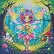 Load image into Gallery viewer, Colorful Garden Fairy - by CarolB Designs
