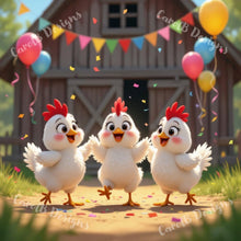 Load image into Gallery viewer, Fluffy Chicks Barn Dance- by CarolB Designs
