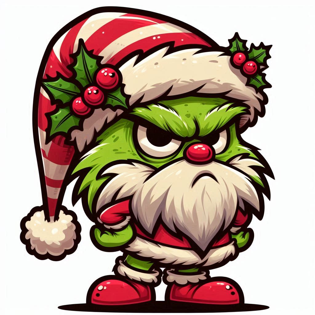 Grumpy Gnome with a Grinchy Grin (aka Grumpy McGee) by KayCeeS Designs