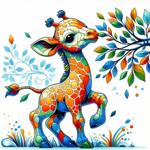 Load image into Gallery viewer, Celeste, the Kaleidoscope Giraffe
