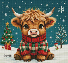 Load image into Gallery viewer, Cozy Christmas Highland - KayCeeS Designs
