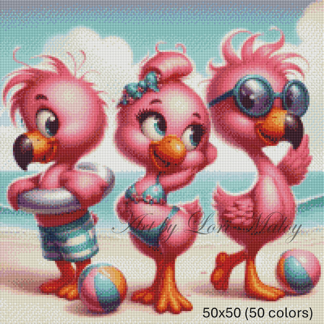 Little Flamingo Lifeguards by Lori Maloy