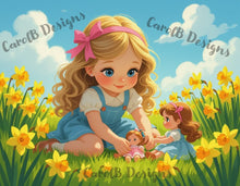 Load image into Gallery viewer, Daffodil Playtime by CarolB Designs
