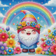 Load image into Gallery viewer, Rainbow Garden Gnome Delight - KayCeeS Designs
