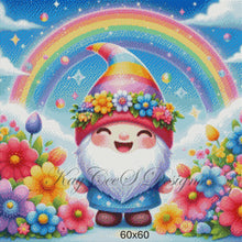 Load image into Gallery viewer, Rainbow Garden Gnome Delight - KayCeeS Designs
