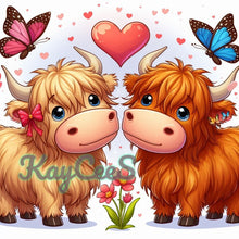Load image into Gallery viewer, Highland Hearts by KayCeeS Designs
