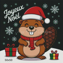Load image into Gallery viewer, Joyeux Noël, Beaver Buddy! - KayCeeS Designs
