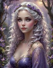 Load image into Gallery viewer, Moonlit Violet Fairy - KayCeeS Designs
