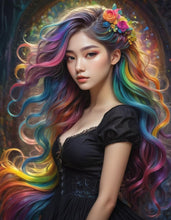 Load image into Gallery viewer, The girl with the rainbow hair
