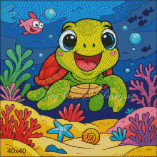 Load image into Gallery viewer, Tidal Treasure Turtle - KayCeeS Designs
