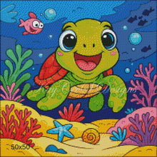 Load image into Gallery viewer, Tidal Treasure Turtle - KayCeeS Designs
