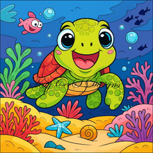 Load image into Gallery viewer, Tidal Treasure Turtle - KayCeeS Designs
