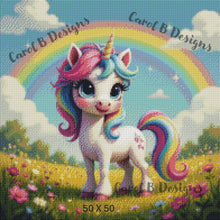 Load image into Gallery viewer, Little Rainbow Unicorn - by CarolB Designs
