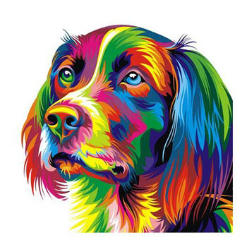 Colourful Dog Diamond Painting