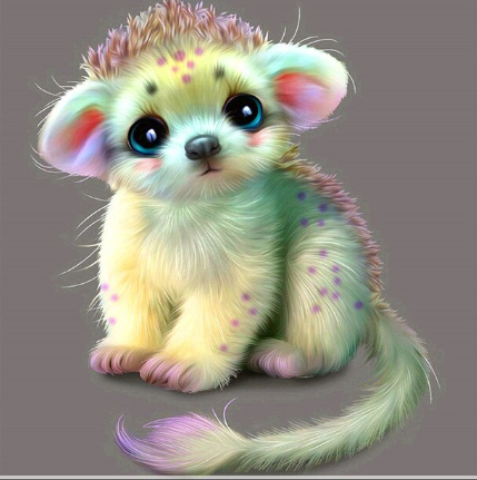 Fuzzy Wuzzy Diamond Painting