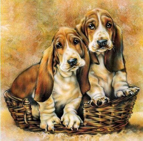 Hound Puppies Diamond Painting
